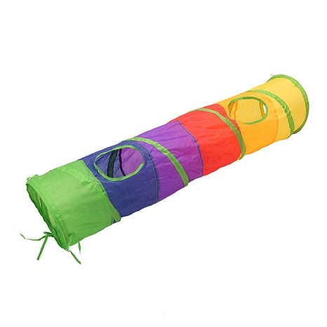 wholesale pet toys cat toys cat tent cat tunnel new rainbow single pass tunnel NHSUJ507663's discount tags
