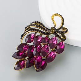 Exaggerated personality fashion trend colorful crystal dazzling rhinestone alloy broochpicture13