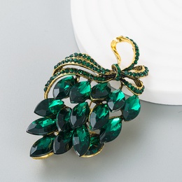 Exaggerated personality fashion trend colorful crystal dazzling rhinestone alloy broochpicture14