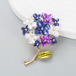 Fashion rhinestone dripping flower brooch simple brooch accessoriespicture11