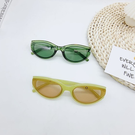 nueva moda ovalada marco pequeño color caramelo círculo decoración gafas de sol tendencia NHBA508254's discount tags