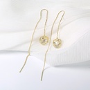 female long tassel rose flower zircon crystal earrings light luxury earringspicture9