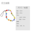 Smiley face fruit flower heartshaped beaded wristband lanyard soft ceramic mobile phone chainpicture8