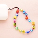Smiley face fruit flower heartshaped beaded wristband lanyard soft ceramic mobile phone chainpicture9