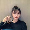 Korean Simple Headband Double Pearl Rhinestone Sweet Hair Hoop Wholesalepicture6