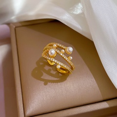 Fashion geometric open ring angel wings copper rings wholesale