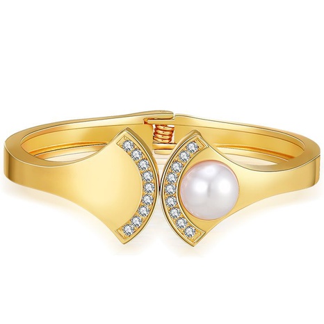 new fashion diamond spring open fan-shape bracelet NHBD509578's discount tags