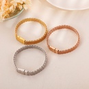 bracelet pour femme  mailles creuses en acier au titane europen  la modepicture8