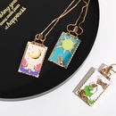 design copper plated 18K gold oil painting pendant necklacepicture8