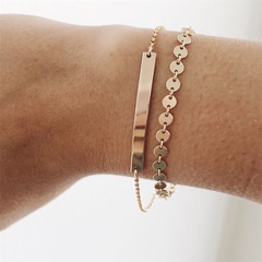 Fashion New Product Double Layered Stainless Steel Chain Bracelet