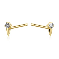 European and American s925 silver needle crystal earrings female fashion earrings