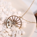 Sun moon round copper necklace wholesalepicture9