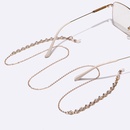 Popular metal glasses rope golden thick pearl glasses rope mask chainpicture6