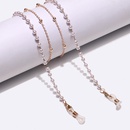 glasses chain golden pearl clip bead glasses chain metalpicture5