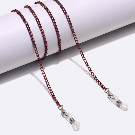 Non-slip popular metal rope gold wine red thick handmade glasses chain  NHBC510610's discount tags