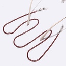 Nonslip popular metal rope gold wine red thick handmade glasses chainpicture6