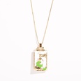 design copper plated 18K gold oil painting pendant necklacepicture13