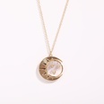 Sun moon round copper necklace wholesalepicture12