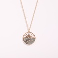 Sun moon round copper necklace wholesalepicture13