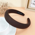 simple solid color fabric autumn and winter color sponge widebrimmed headband NHUX510081picture13