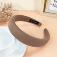 simple solid color fabric autumn and winter color sponge widebrimmed headband NHUX510081picture14
