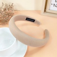 simple solid color fabric autumn and winter color sponge widebrimmed headband NHUX510081picture15