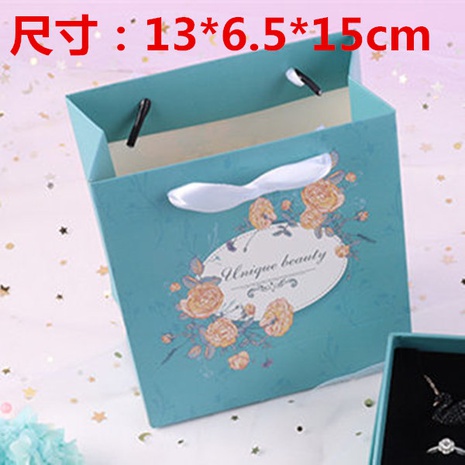 blue lovely elegant Jewelry bag gift bag wholesale's discount tags