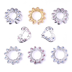 New stainless steel flower-shaped fake breast ring