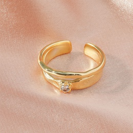 18KGP retro multilayer diamond open ring trend fashion ring womenpicture4