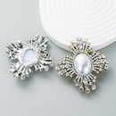Mode Party Corsage Trend Legierung Diamant Perle geometrische Brosche weibliche Broschepicture10