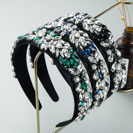 autumn and winter fashion baroque color rhinestone headband's discount tags