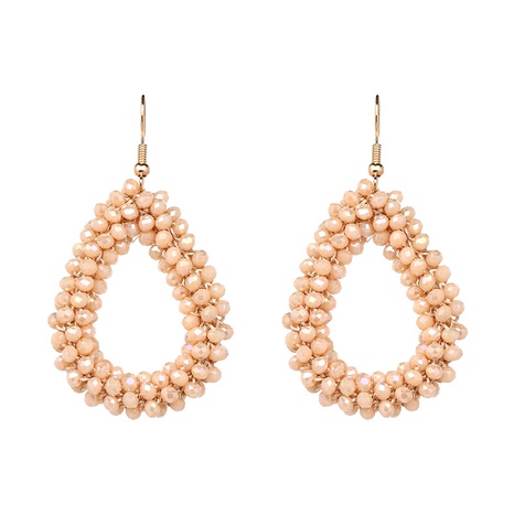 new personality geometric beads rhinestone earrings's discount tags