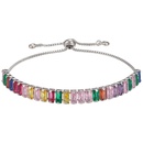 New color zircon bracelet T square zircon pull bracelet adjustable jewelry accessoriespicture8
