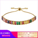New color zircon bracelet T square zircon pull bracelet adjustable jewelry accessoriespicture9