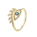 European and American fashion copperplated goldplated microinlaid zircon eyes pearl ringpicture12