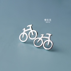 New style earrings cute bicycle simple temperament earrings