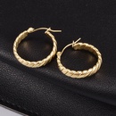 personality temperament chain Cshaped titanium steel earringspicture7
