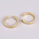 personality temperament chain Cshaped titanium steel earringspicture8