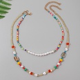 European and American handwoven rice bead multilayer necklace creative pearl pendant jewelrypicture11