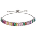 New color zircon bracelet T square zircon pull bracelet adjustable jewelry accessoriespicture11