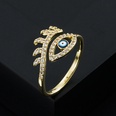 European and American fashion copperplated goldplated microinlaid zircon eyes pearl ringpicture14