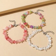 Korea color natural stone creative wild temperament bracelet set