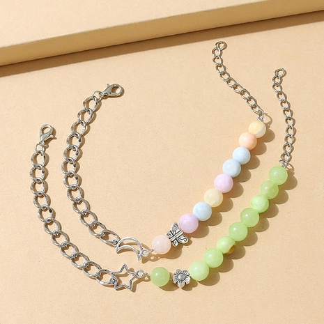 Ensemble de bracelets étoile lune en pierre naturelle créative papillon coréen's discount tags