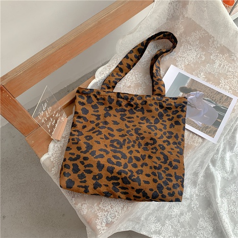Tote leopard print shoulder casual large-capacity hand bag's discount tags