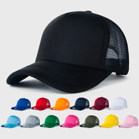 Fashion sponge solid color hats fashion thin sunscreen sunshade baseball cap men's discount tags