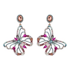 Baroque exaggerated personality butterfly earrings wholesale