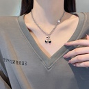 Sweet cherry pendant necklace women sweater chain hip hop titanium steel clavicle chainpicture7