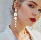 Korean style long size pearl tassel earrings women wholesalepicture9