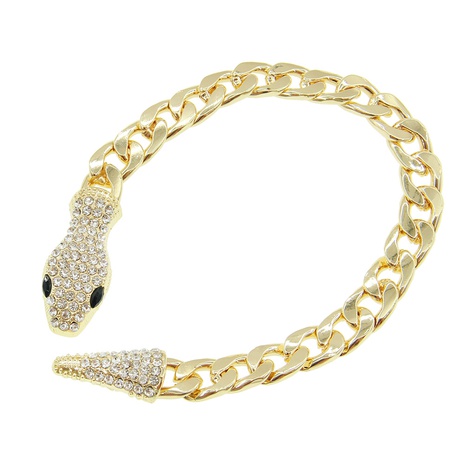 Bracelet en alliage d'aimant à tête de serpent en diamant créatif de mode's discount tags