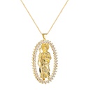 collar con colgante de estrella de seis puntas sacerdote con microincrustaciones de circonio baado en oro de cobrepicture11